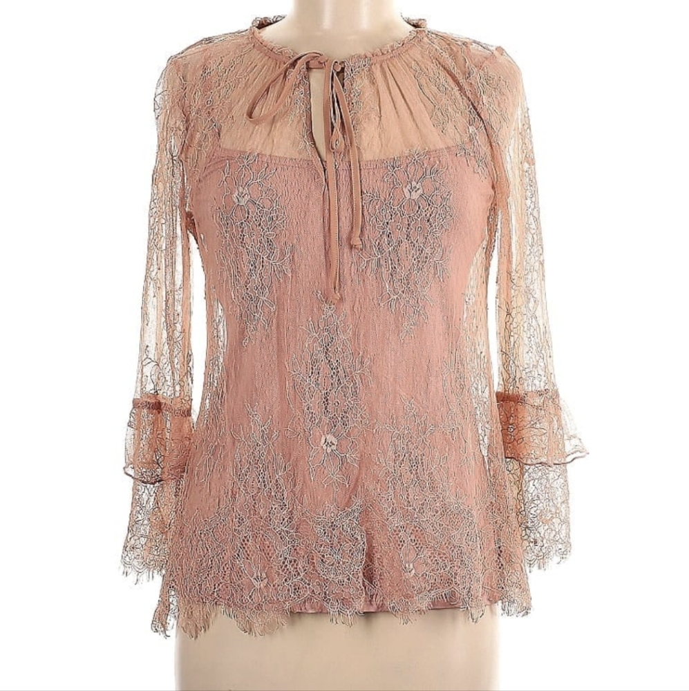 White House Black Market Blouse Sz Small